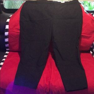 Black heart shaped brocade pants...